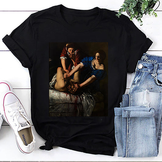 Artemisia Gentileschi Judith And Holofernes Fine T-Shirt