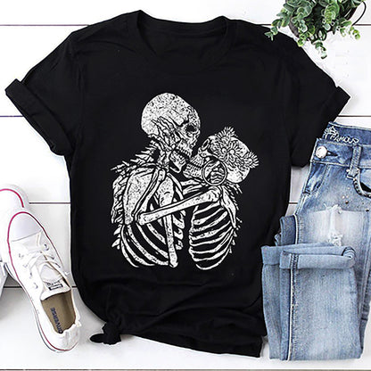 Santa Muerte Two Skeletons T-Shirt