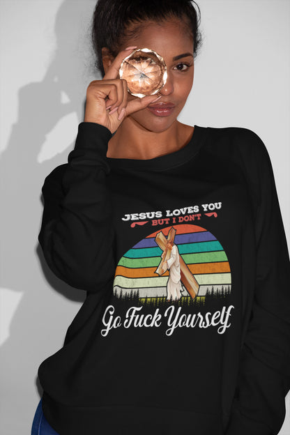 Vintage Jesus Loves You But I Dont Design Great Gift T-Shirt