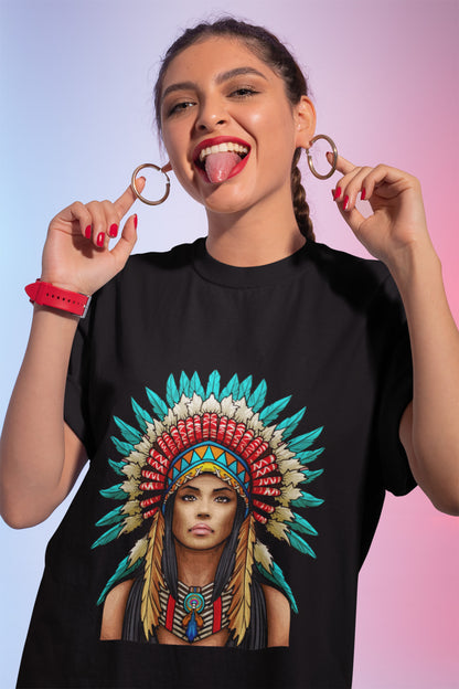 Native Americans Woman Indian Warriors T-Shirt