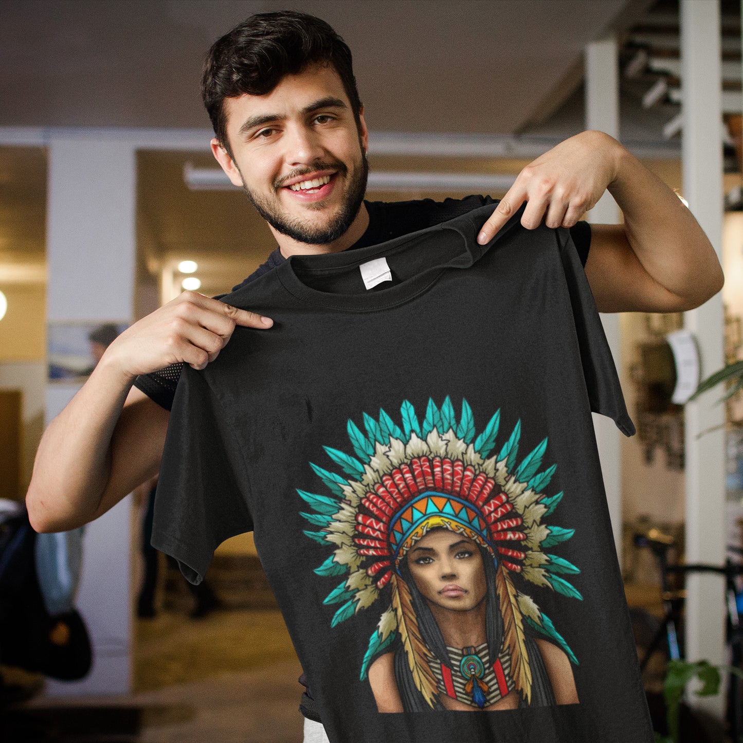 Native Americans Woman Indian Warriors T-Shirt