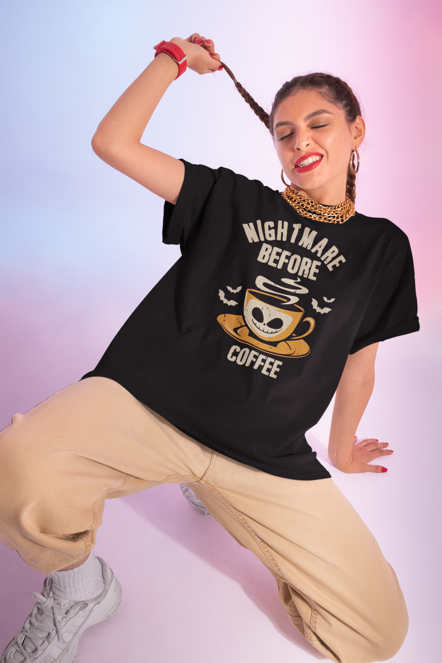 Nightmare Before Coffee Vintage T-Shirt