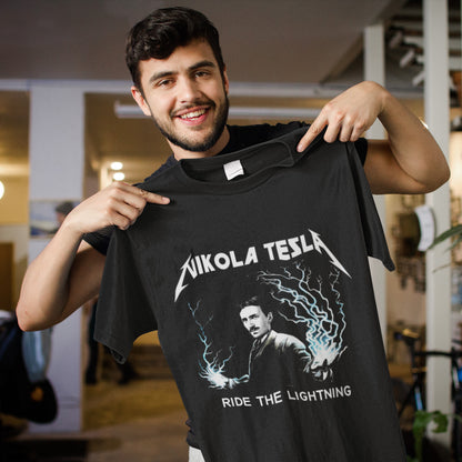 Nikola Tesla Ride The Lightning T-Shirt