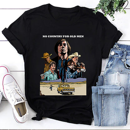 No Country For Old Men Scariest Movie Vintage 80s T-Shirt