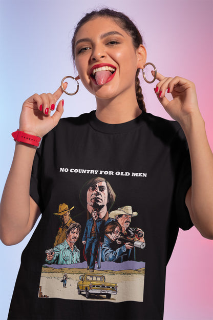 No Country For Old Men Scariest Movie Vintage 80s T-Shirt
