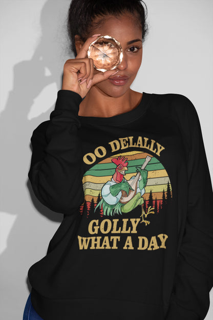 OO De Lally What A Day Rooster Bard Vintage T-Shirt