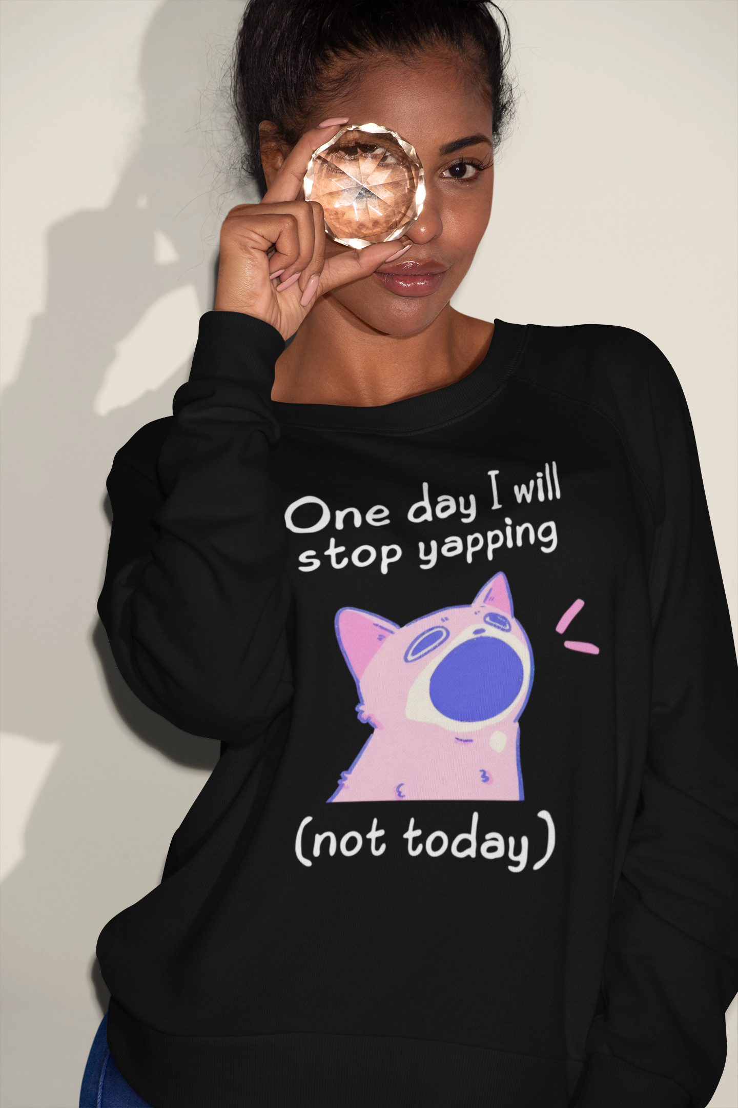 One Day I Will Stop Yapping Shirt, Cat Lover Sweatshirt