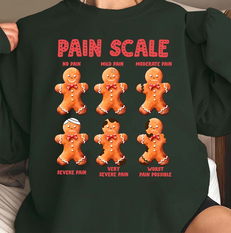 Pain Scale T-shirt, Retro Christmas Shirt- ID21102402