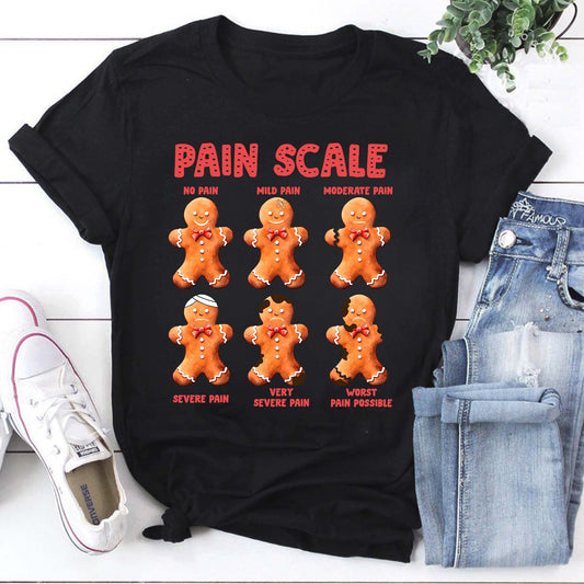 Pain Scale T-shirt, Retro Christmas Shirt- ID21102402