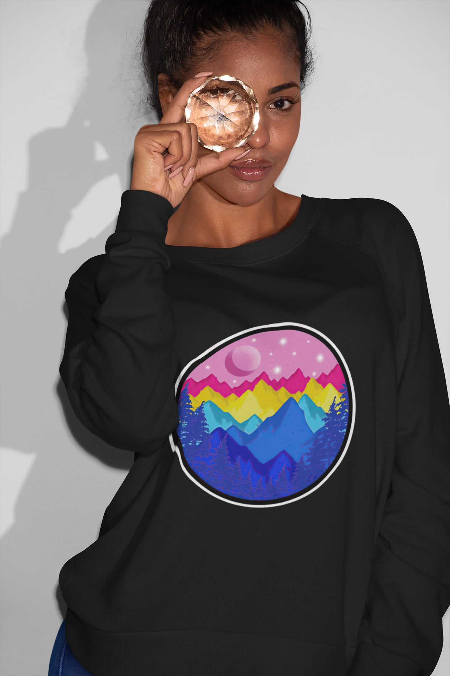 Pansexual Pride Mountain Unisex T-Shirt, LGBT Shirt