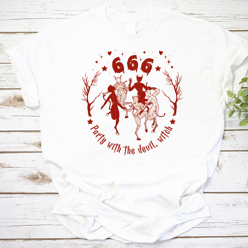 Party With The Devil Vintage T-Shirt