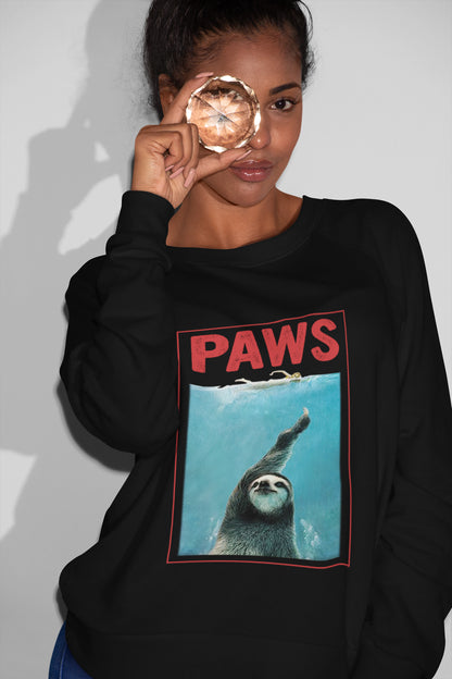 Paws Sloth Funny Jaws Mashup T-Shirt