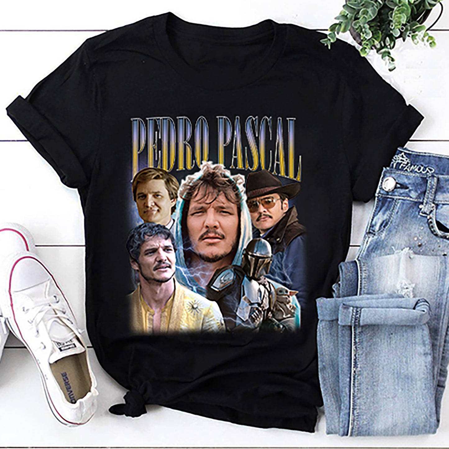 Retro Vintage Pedro Pascal T-Shirt