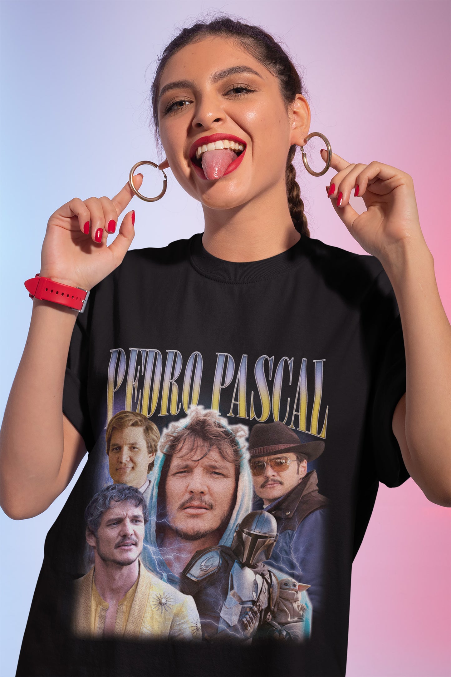 Retro Vintage Pedro Pascal T-Shirt