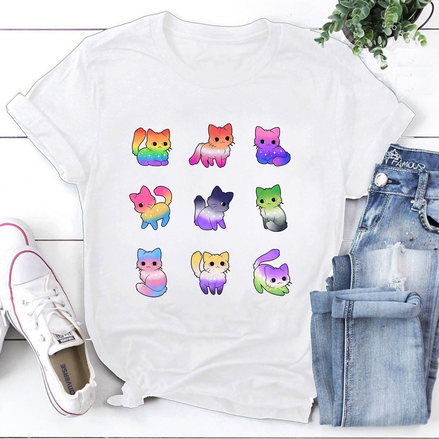 Pride Cats LGBT Pride Month Unisex T-Shirt