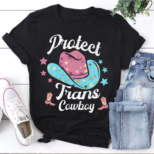 Protect Trans Cowboy Shirt, Protect Queer Kids Shirt