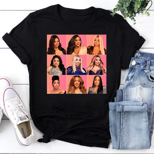 Real Housewives Of Atlanta Pattern Vintage T-Shirt