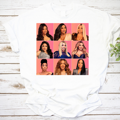 Real Housewives Of Atlanta Pattern Vintage T-Shirt