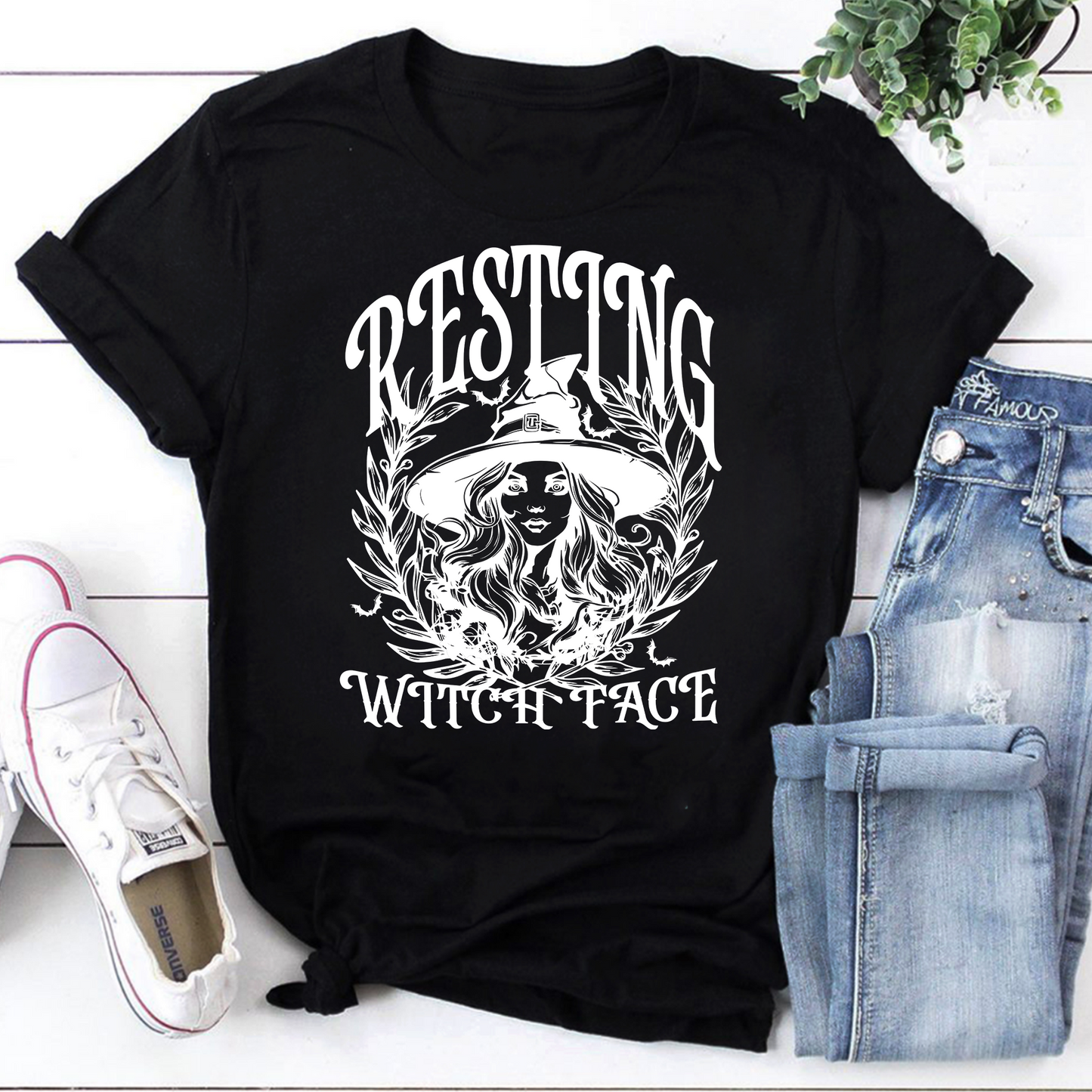 Resting Witch Face Vintage T-Shirt