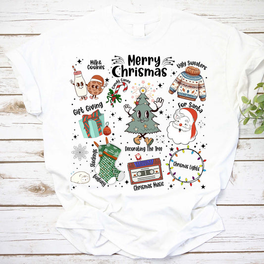 Retro Merry Christmas T-Shirt - ID01102405