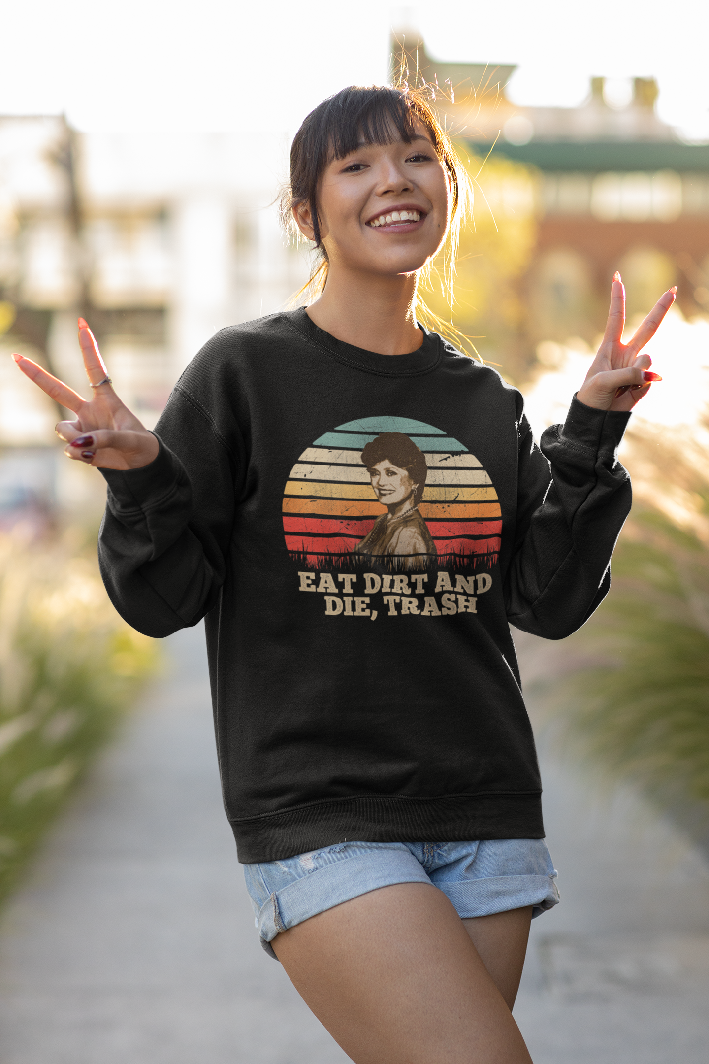 Retro Vintage Eat Dirt And Die Trash Classic T-Shirt