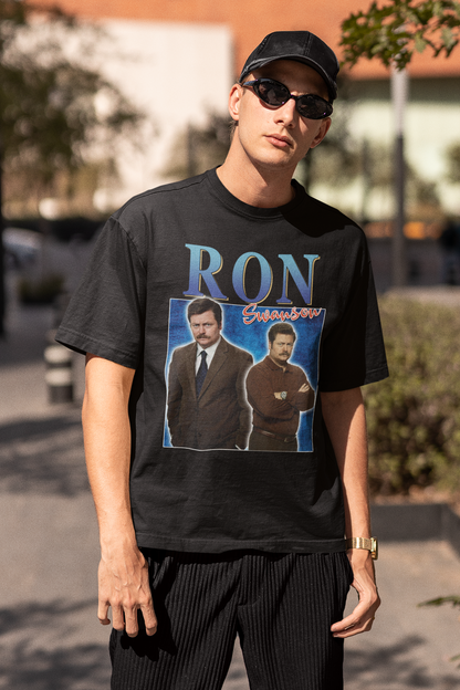 Ron Swanson Homage Vintage T-Shirt