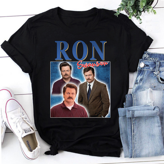 Ron Swanson Homage Vintage T-Shirt