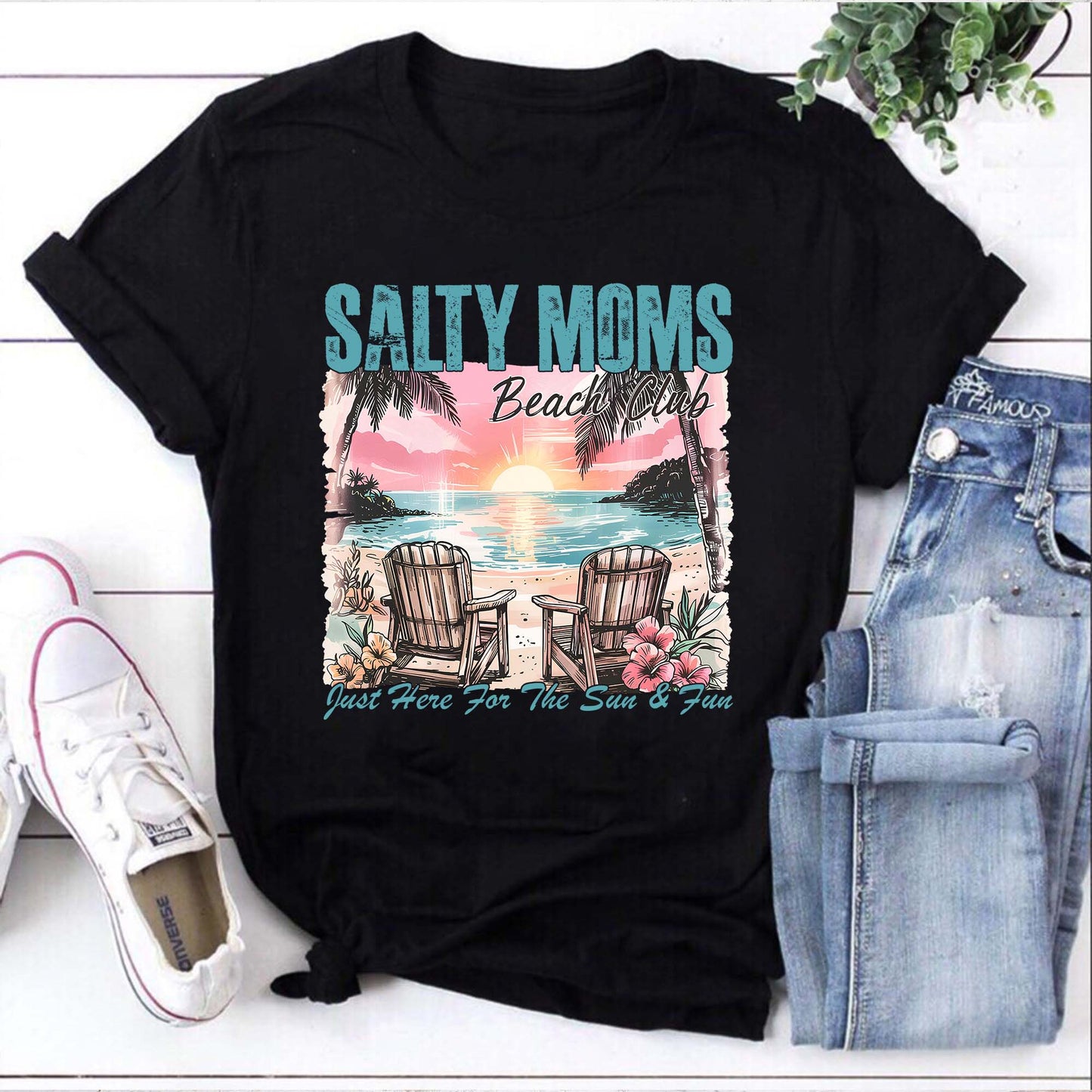 Salty Mom Beach Club T-Shirt