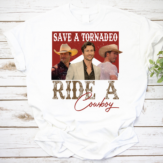 Save a Tornadeo Ride a Cowboy Vintage