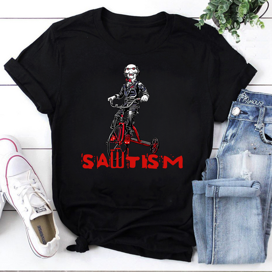 Sawtism Horror Movie Vintage T-Shirt