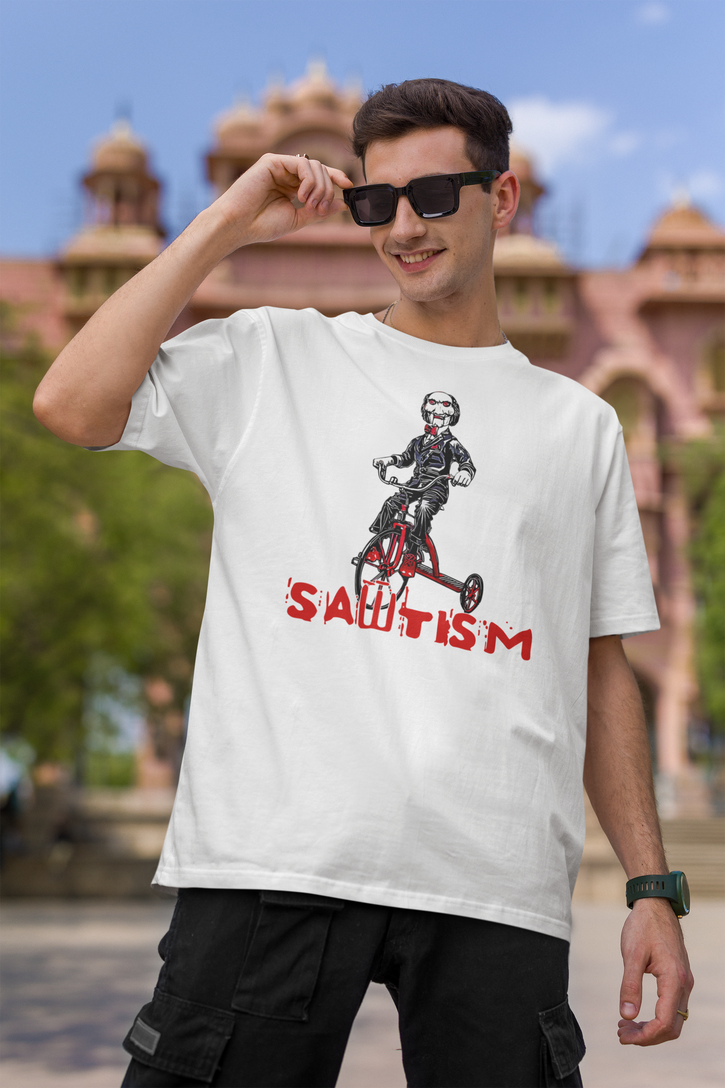 Sawtism Horror Movie Vintage T-Shirt
