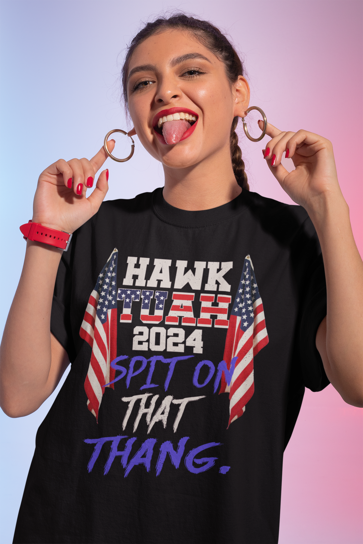 Spit On That Thang Shirt, Hawk Tuah Girl Shirt, Funny Meme Trendy Shirt