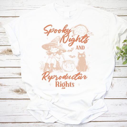 Spooky Nights And Reproductive Rights Vintage T-Shirt