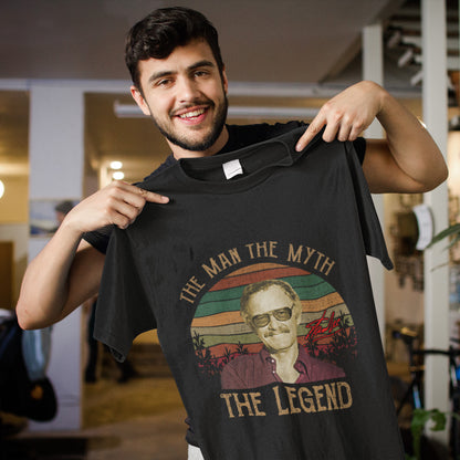 Stan Lee The Man The Myth The Legend Vintage Sunset T-Shirt