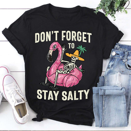 Stay Salty Tee, Salty Skeleton T-shirt, Family Vacation Shirt