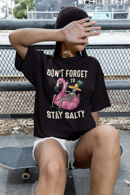 Stay Salty Tee, Salty Skeleton T-shirt, Family Vacation Shirt