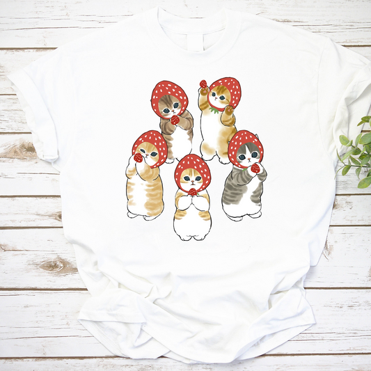 Strawberry Cat Vintage T-Shirt