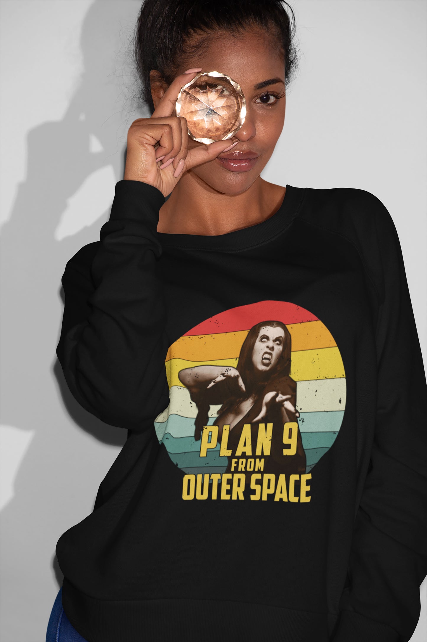 Sunset Design Plan 9 From Outer Space Retro Unisex T-Shirt