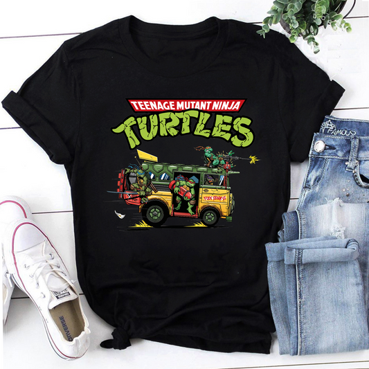 Super Turtles Car Teenage Mutant Ninja Vintage T-Shirt, Ninja Turtles Shirt