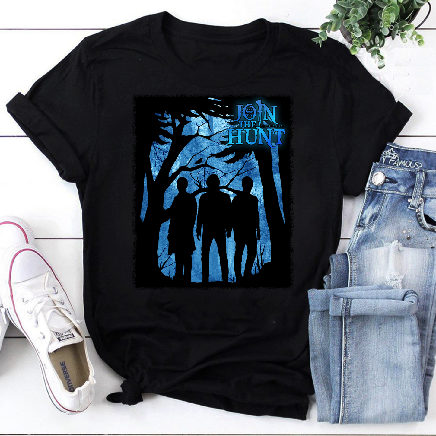 Supernatural Join The Hunt Vintage T-Shirt