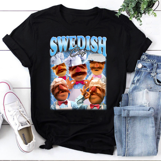 Swedish Chef The Muppet Bootleg Vintage T-Shirt