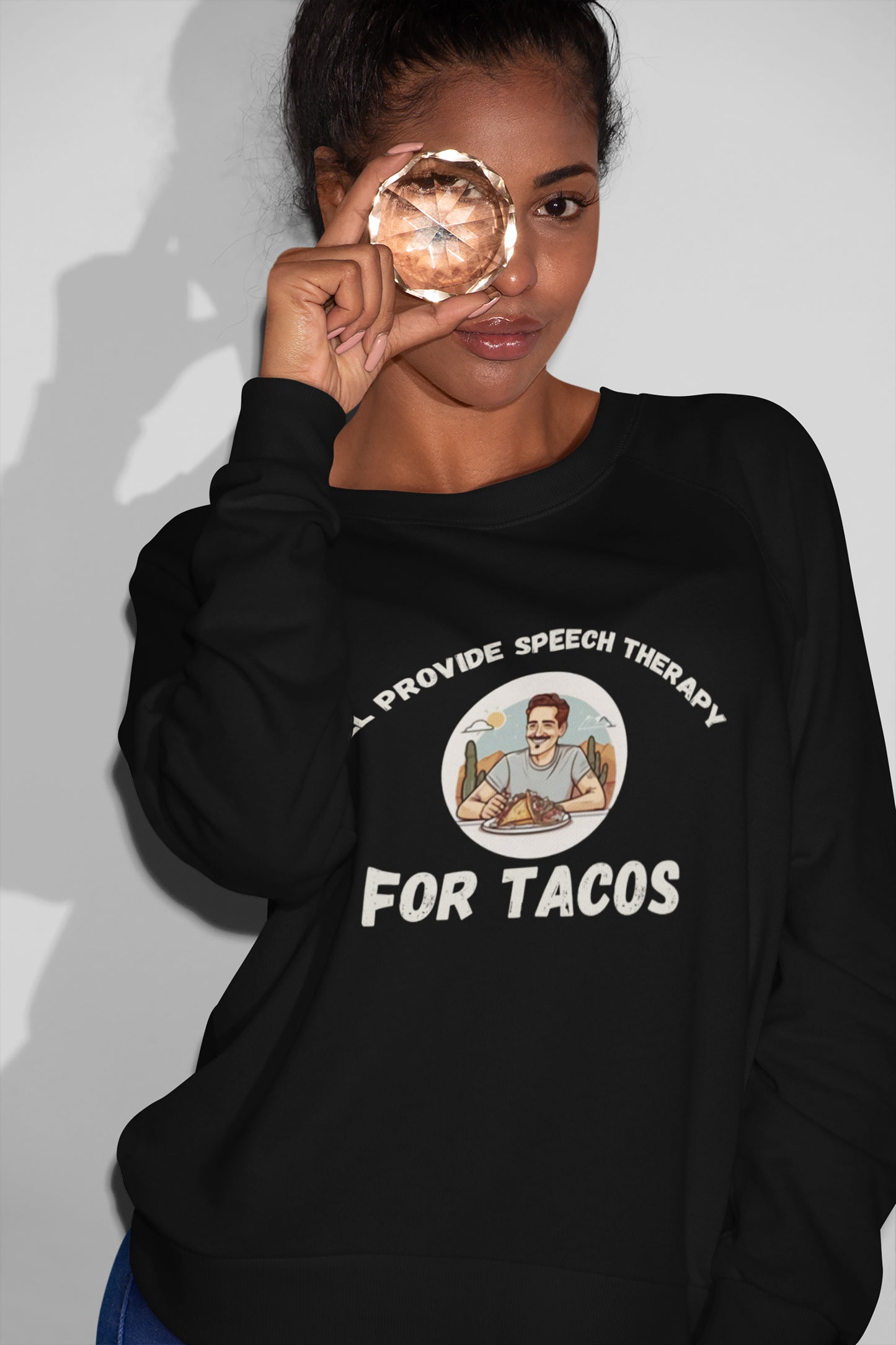 Tacos Lovers Funny Sayings Will Provide Speech Therapy For Tacos Unisex T-Shirt