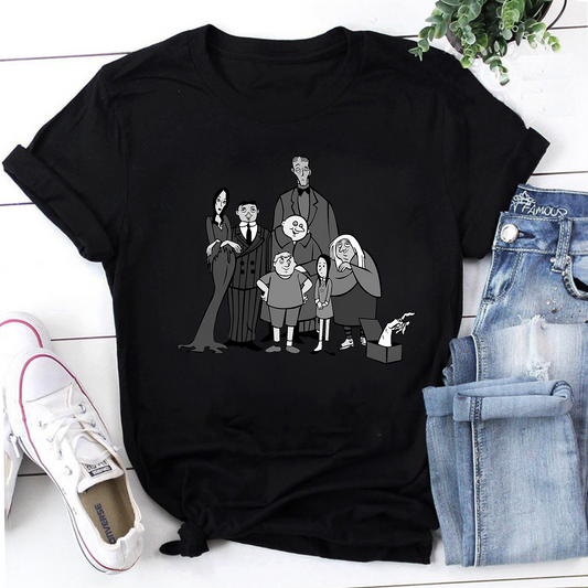 The Addams Family Bw Classic Vintage T-Shirt