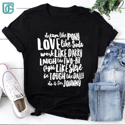 The Outsiders Character Names Teacher Vintage T-Shirt