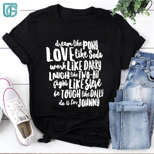 The Outsiders Character Names Teacher Vintage T-Shirt