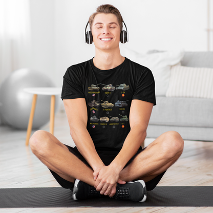 Top Ten Best WW2 Tanks M4 Sherman Panzer IV Tiger II T-34 Classic T-Shirt