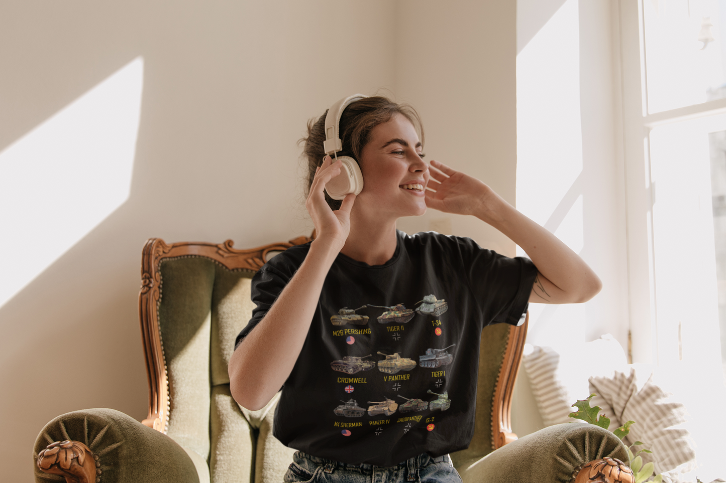 Top Ten Best WW2 Tanks M4 Sherman Panzer IV Tiger II T-34 Classic T-Shirt