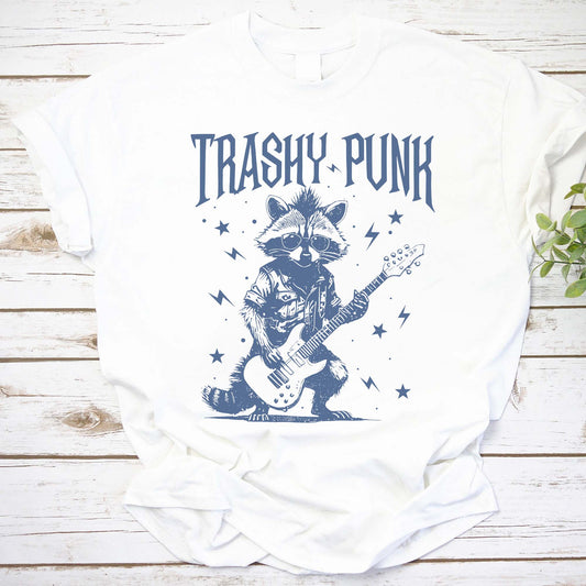 Trashy Punk Shirt, Trash Metal Raccoon Tshirt