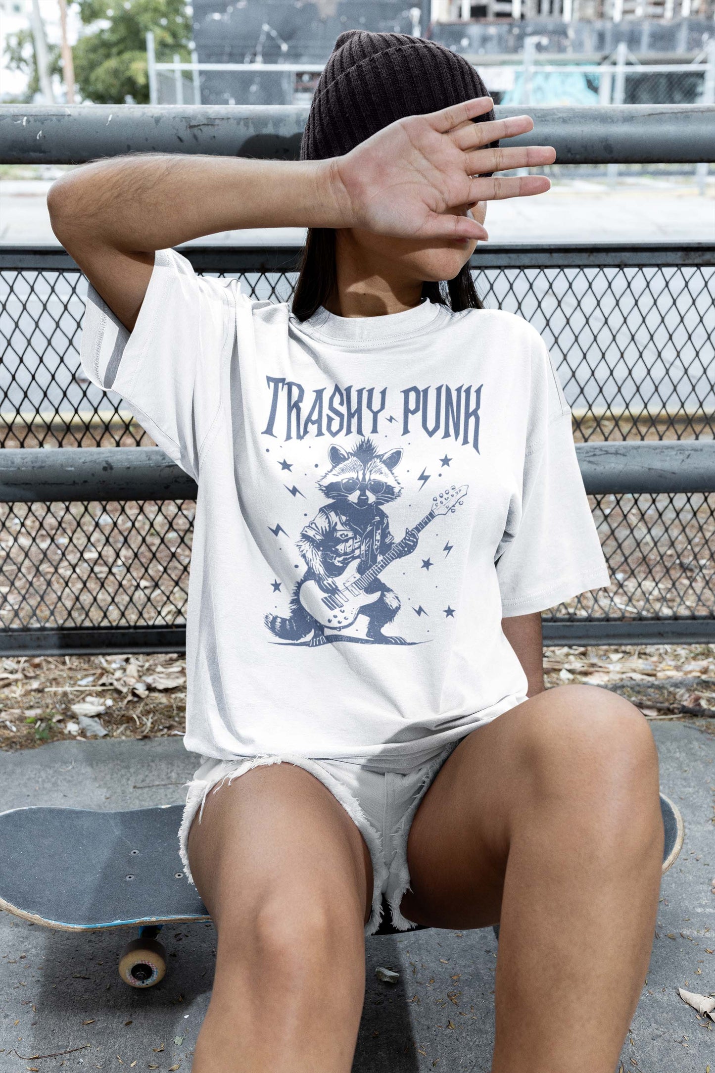 Trashy Punk Shirt, Trash Metal Raccoon Tshirt