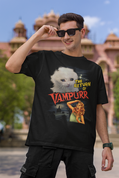 Vampurr Cat Shirt, Vintage Halloween Shirt